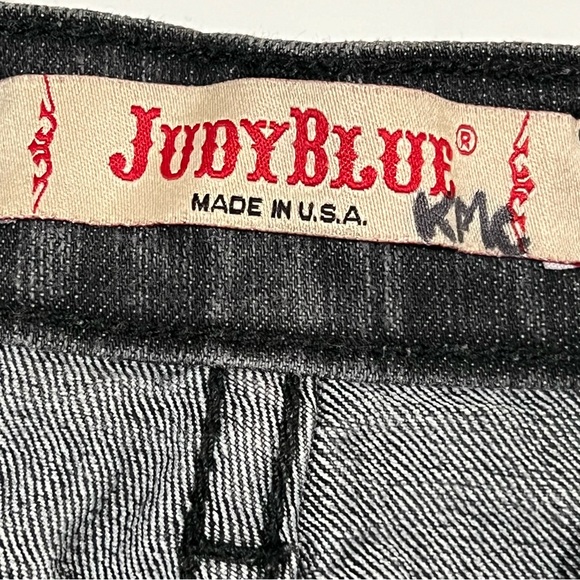 Judy Blue Black Button Fly Skinny Jeans - Picture 5 of 6
